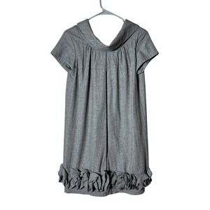 Anthropologie Ryu Wool Dress Small Coquette Soft Girl Romantic Grey Artsy Lagom